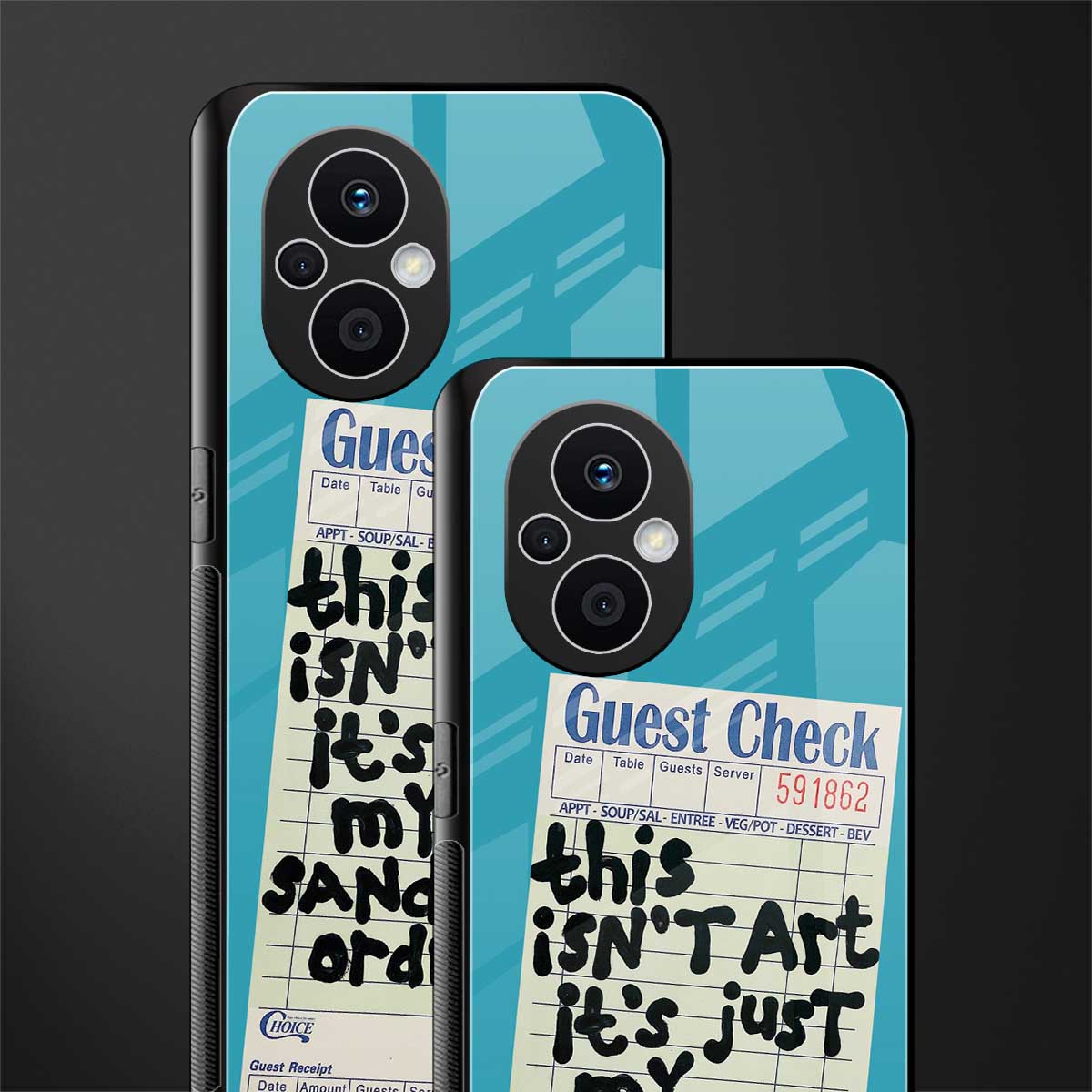 sandwich order back phone cover | glass case for oppo f21 pro 5g