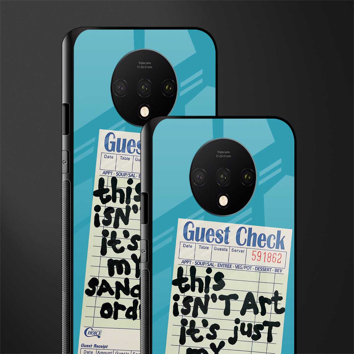 sandwich order glass case for oneplus 7t image-2