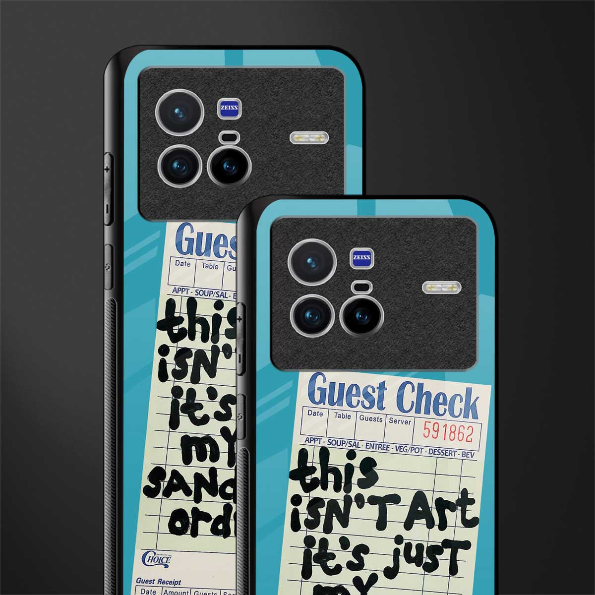 sandwich order glass case for vivo x80 image-2