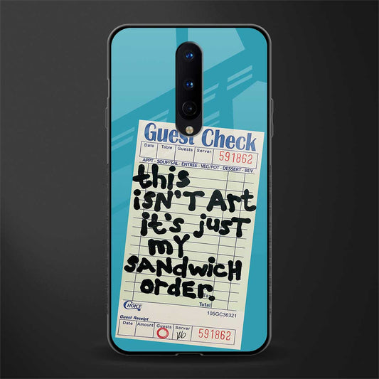 sandwich order glass case for oneplus 8 image