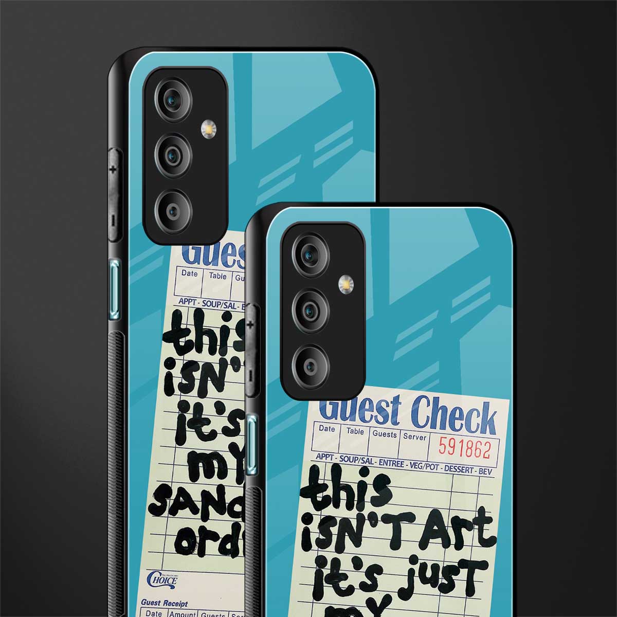sandwich order back phone cover | glass case for samsung galaxy f23 5g