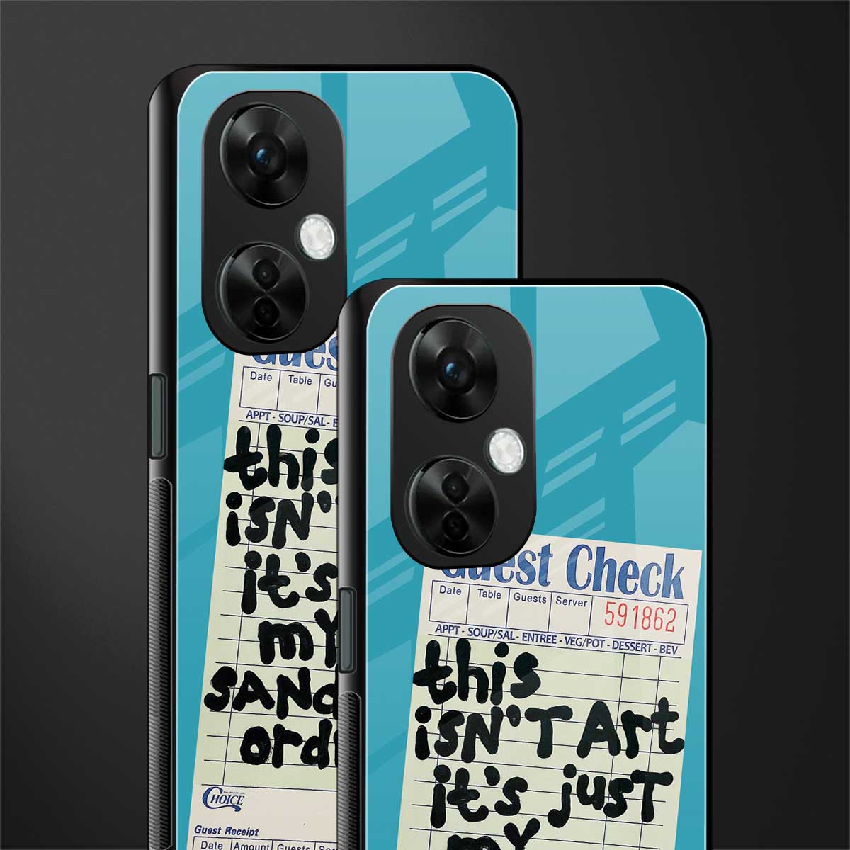 sandwich order back phone cover | glass case for oneplus nord ce 3 lite
