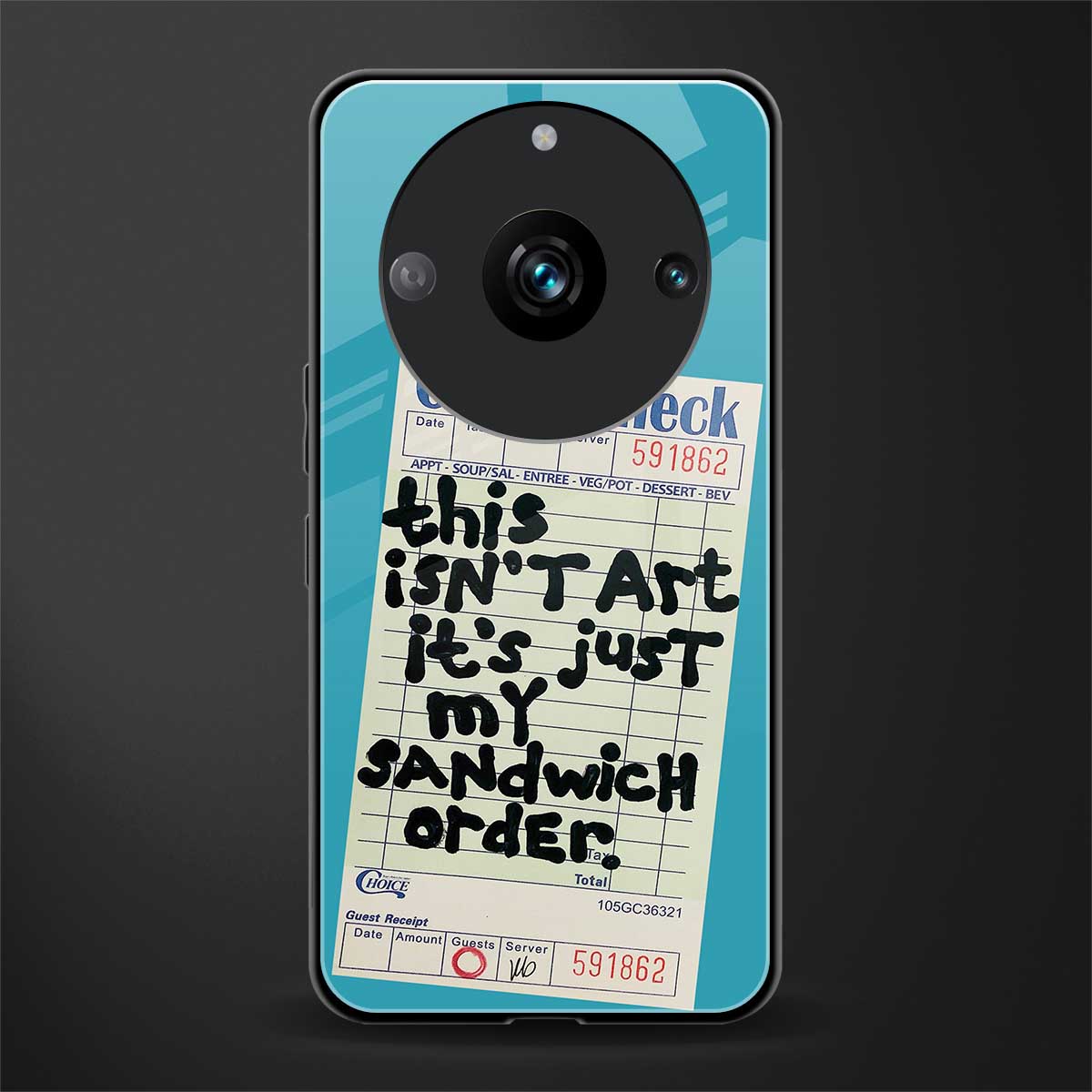 sandwich order back phone cover | glass case for realme 11 pro 5g