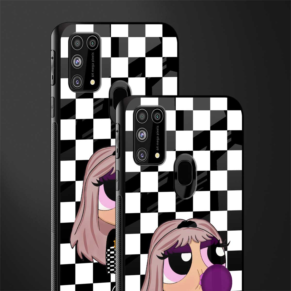 sassy chic powerpuff girls glass case for samsung galaxy m31 prime edition image-2