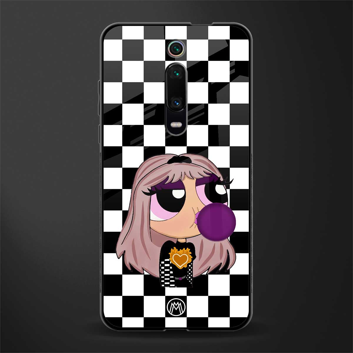 sassy chic powerpuff girls glass case for redmi k20 pro image