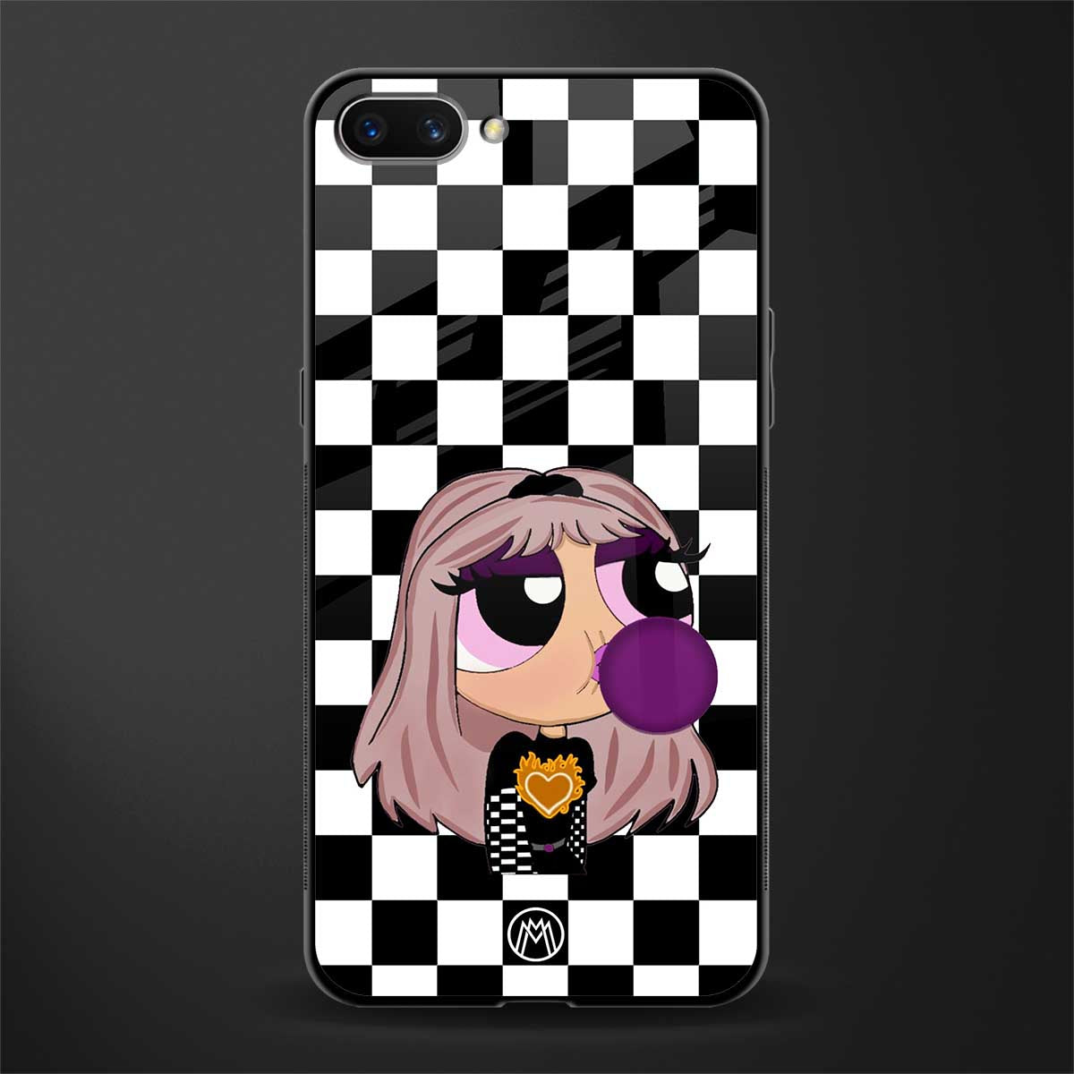 sassy chic powerpuff girls glass case for realme c1 image