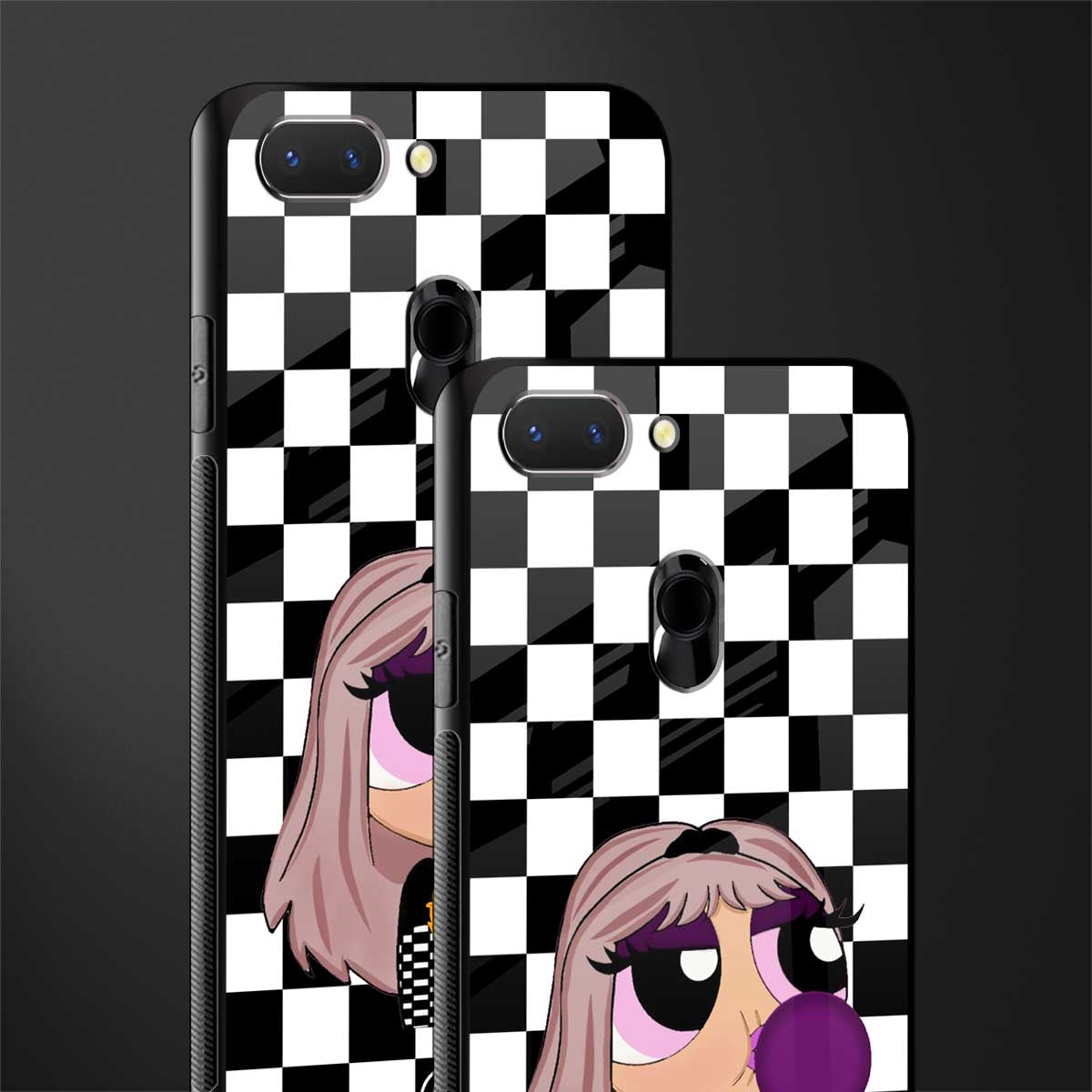 sassy chic powerpuff girls glass case for oppo a5 image-2