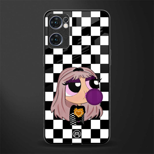 sassy chic powerpuff girls glass case for oppo reno7 5g image