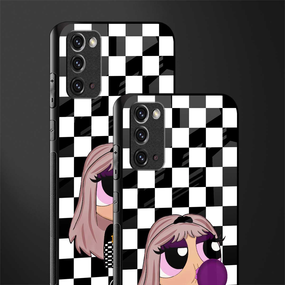 sassy chic powerpuff girls glass case for samsung galaxy note 20 image-2