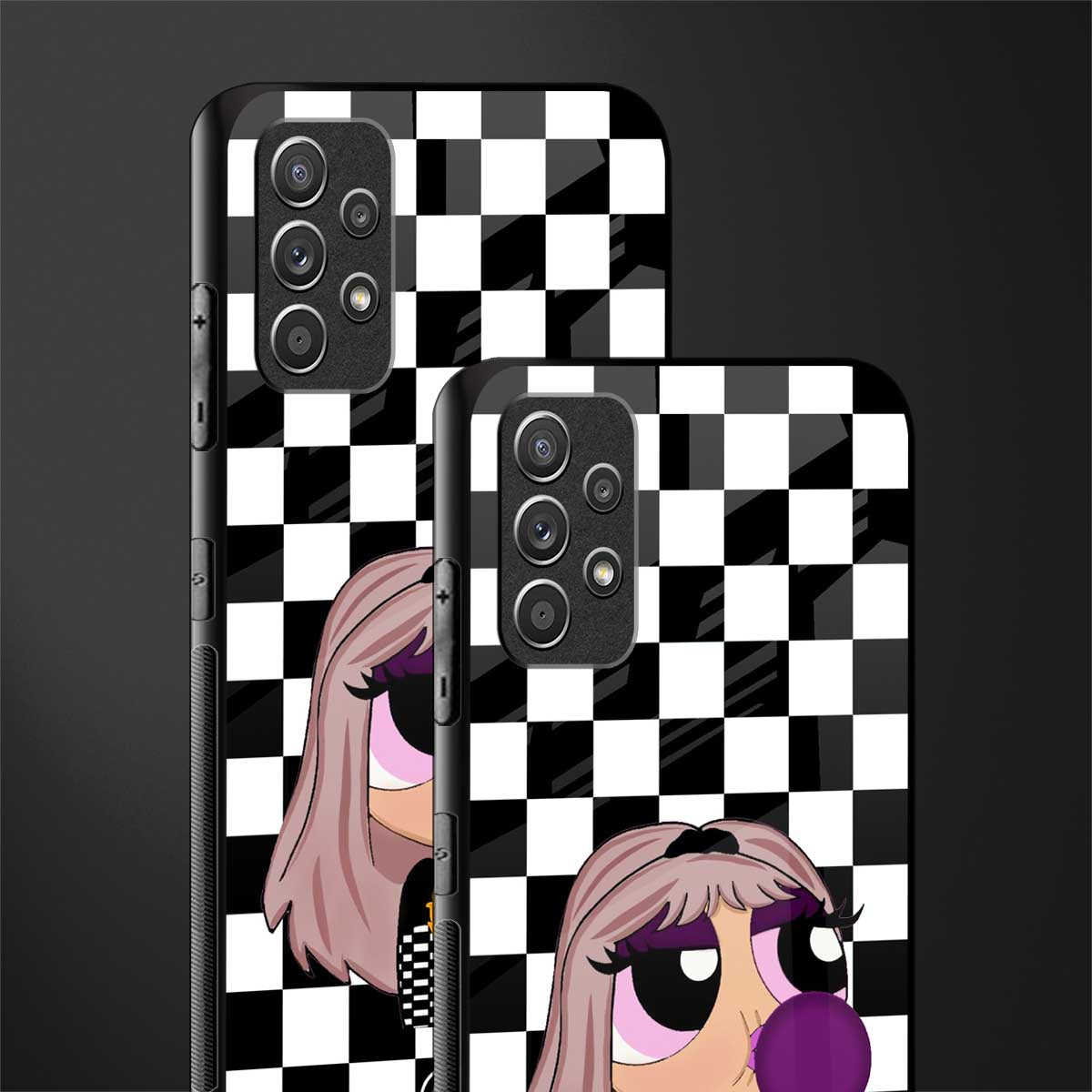 sassy chic powerpuff girls glass case for samsung galaxy a32 4g image-2