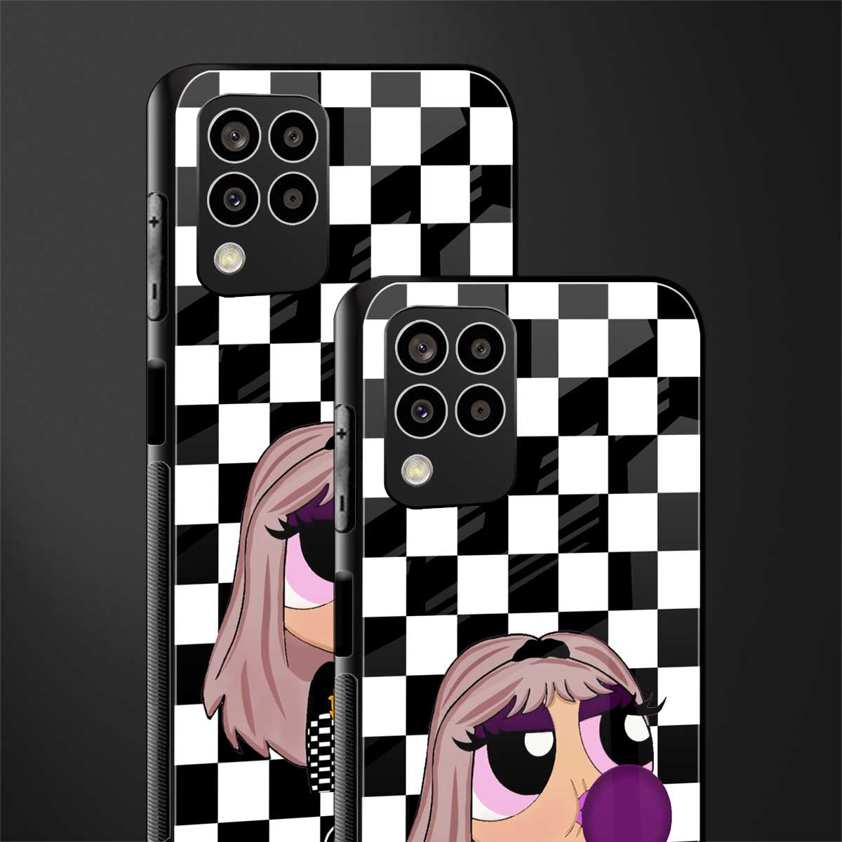 sassy chic powerpuff girls back phone cover | glass case for samsung galaxy m33 5g