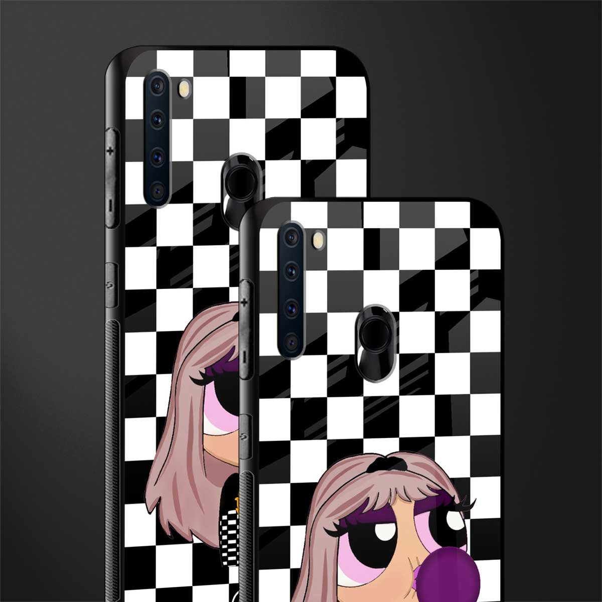 sassy chic powerpuff girls glass case for samsung a21 image-2