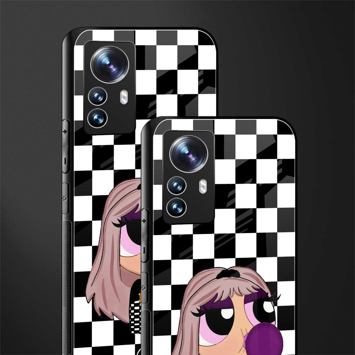 sassy chic powerpuff girls back phone cover | glass case for xiaomi 12 pro