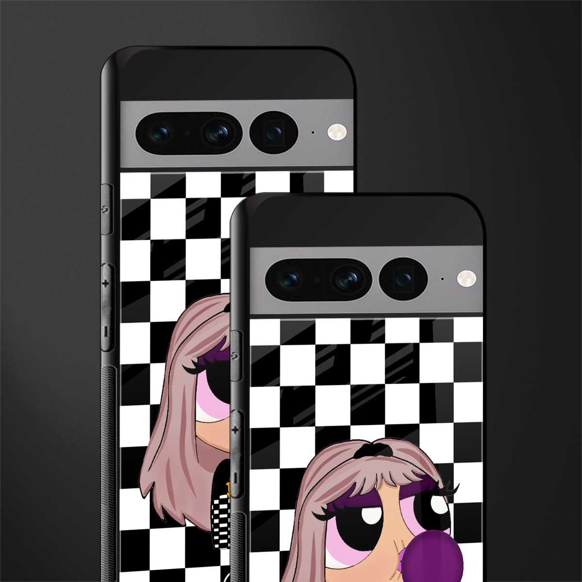 sassy chic powerpuff girls back phone cover | glass case for google pixel 7 pro