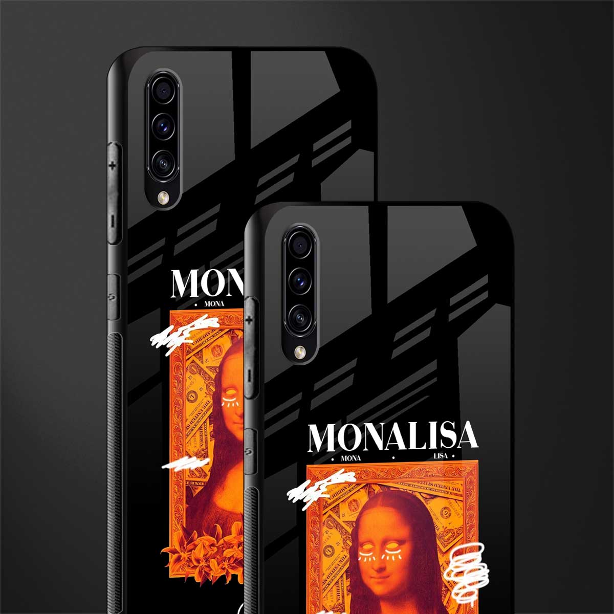 sassy mona lisa glass case for samsung galaxy a70 image-2