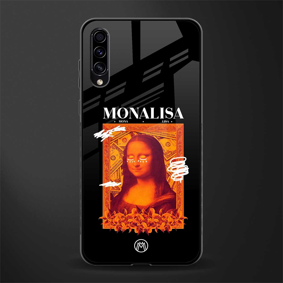 sassy mona lisa glass case for samsung galaxy a70 image