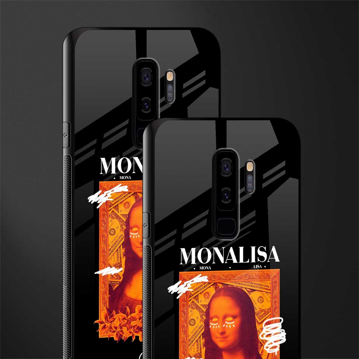 sassy mona lisa glass case for samsung galaxy s9 plus image-2