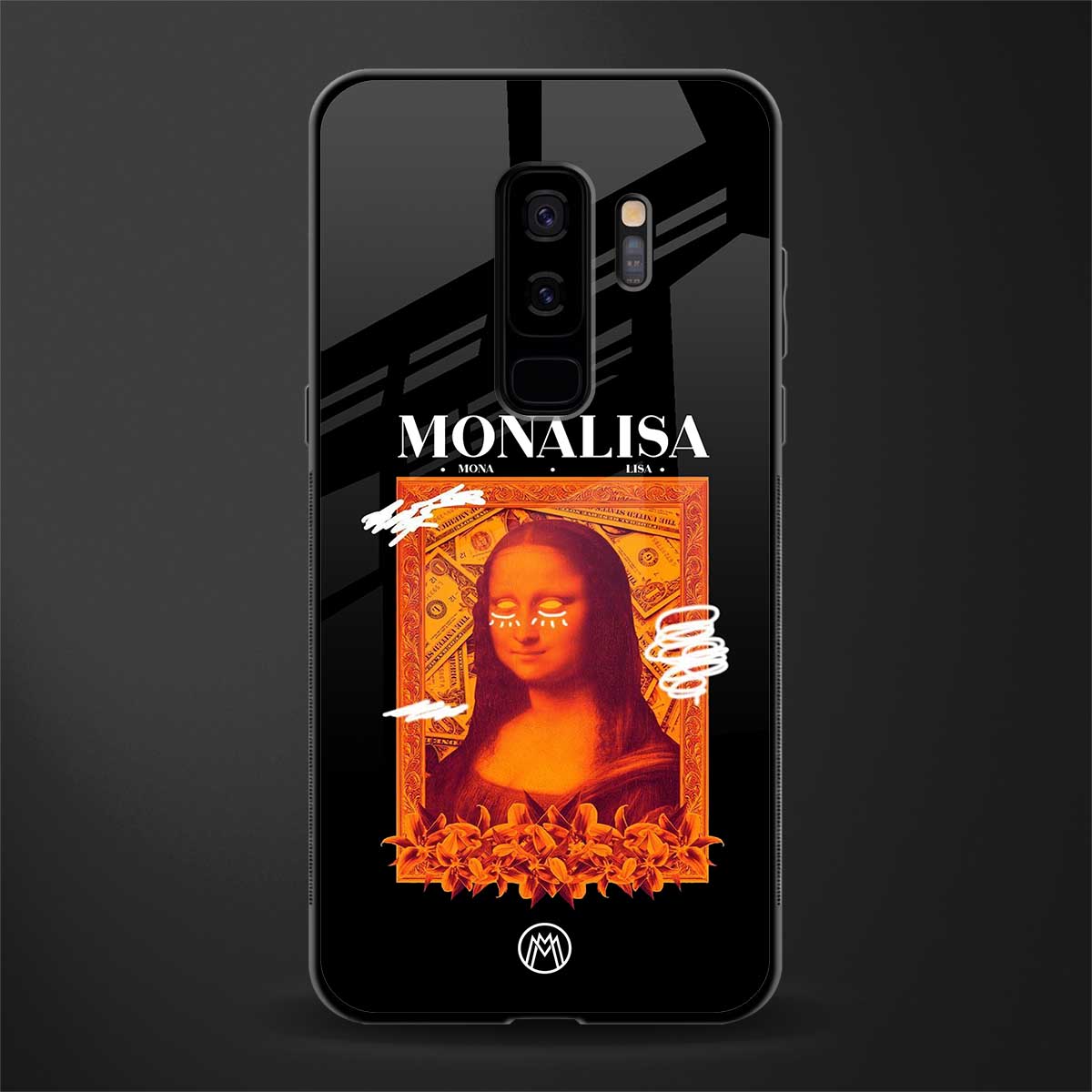 sassy mona lisa glass case for samsung galaxy s9 plus image
