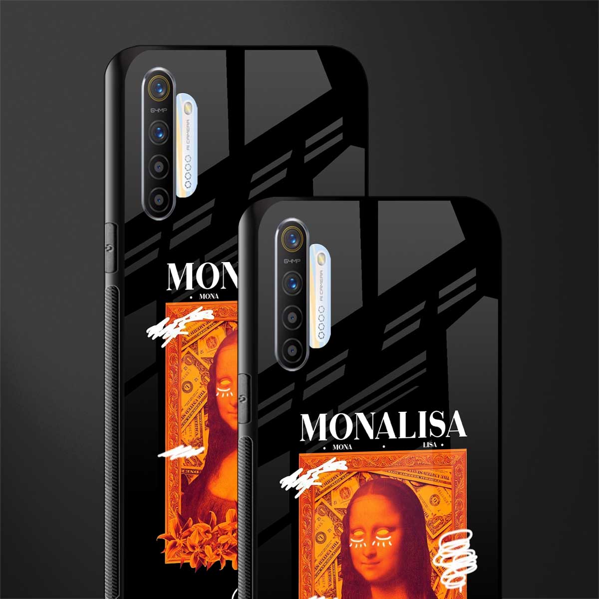 sassy mona lisa glass case for realme x2 image-2