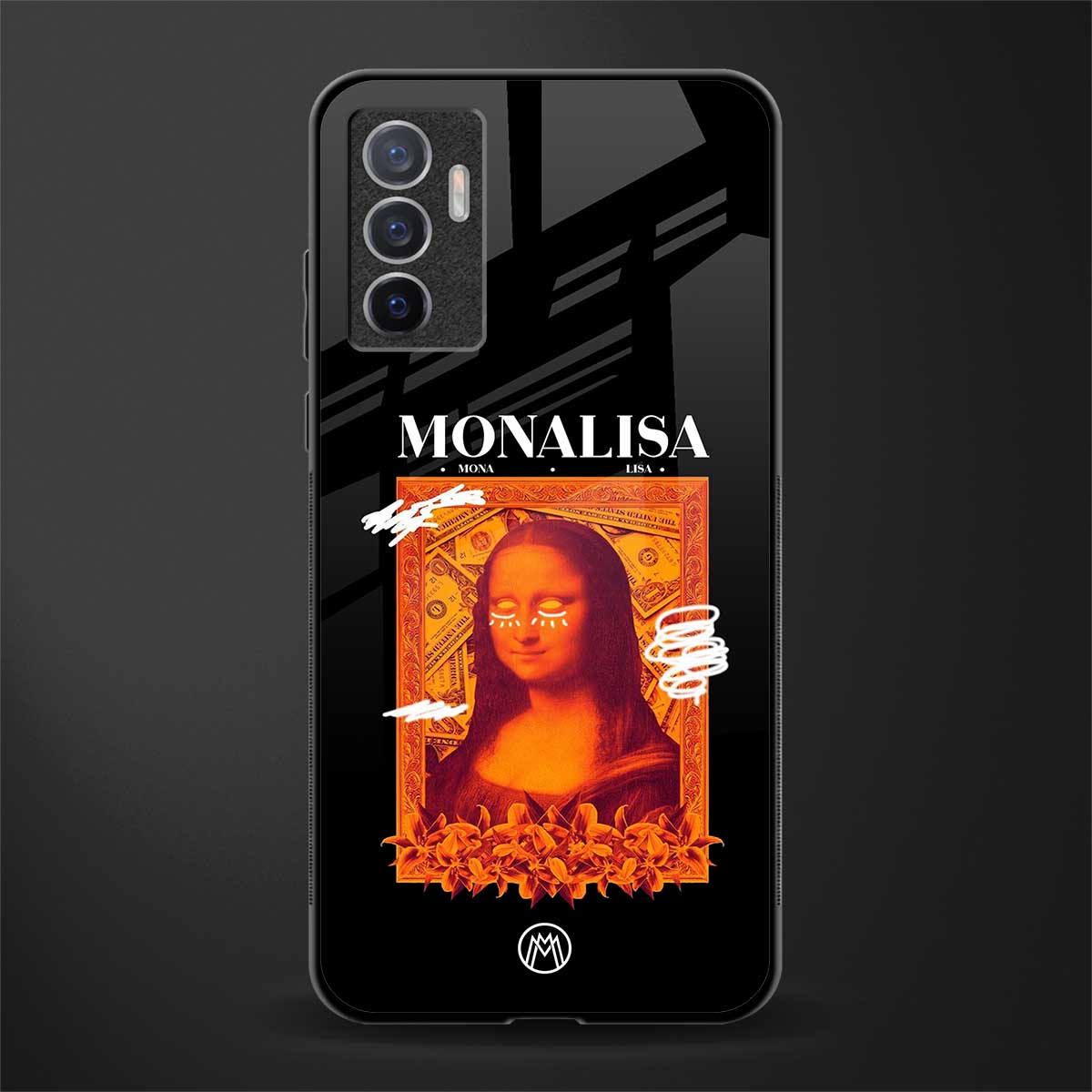sassy mona lisa glass case for vivo v23e image