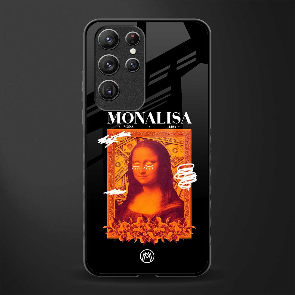 sassy mona lisa glass case for samsung galaxy s22 ultra 5g image