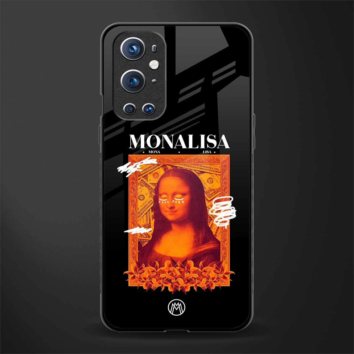 sassy mona lisa glass case for oneplus 9 pro image