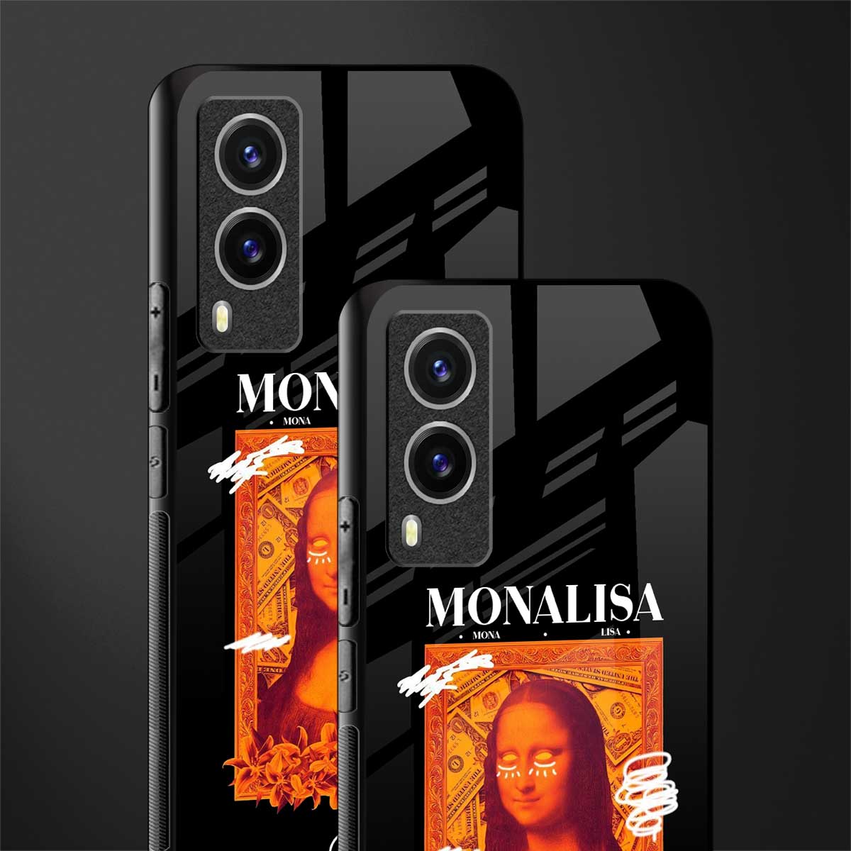 sassy mona lisa glass case for vivo v21e 5g image-2