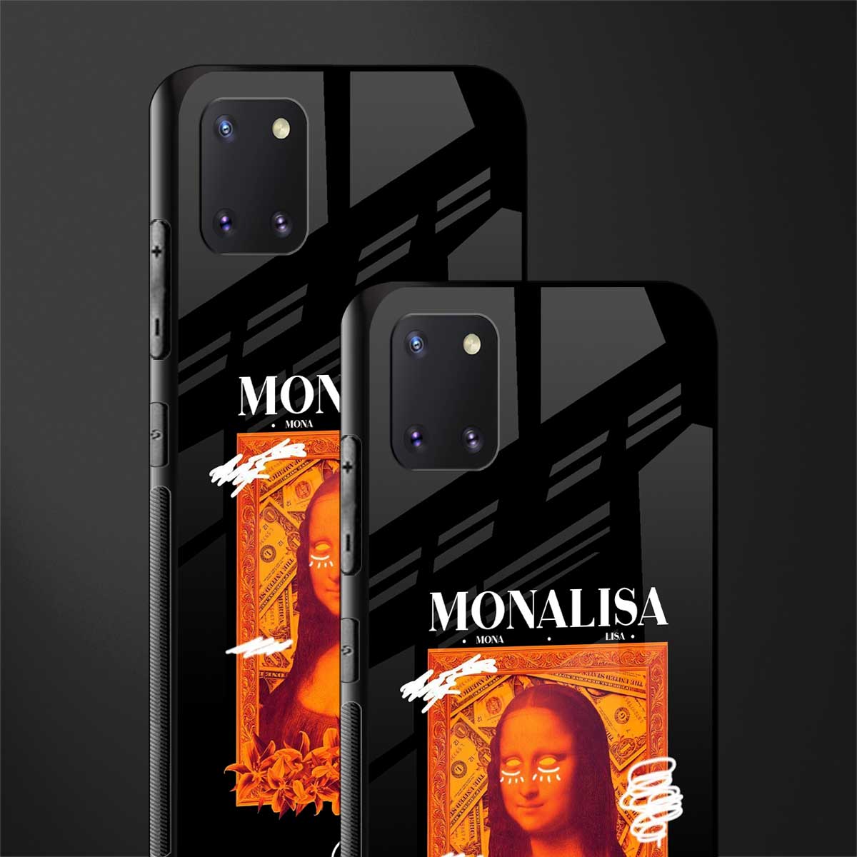 sassy mona lisa glass case for samsung a81 image-2
