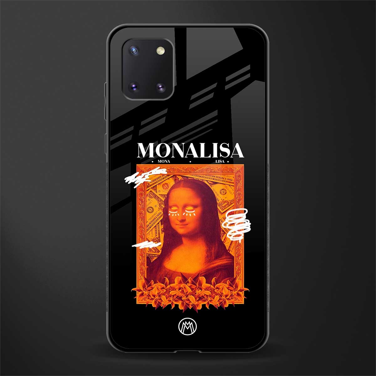 sassy mona lisa glass case for samsung a81 image