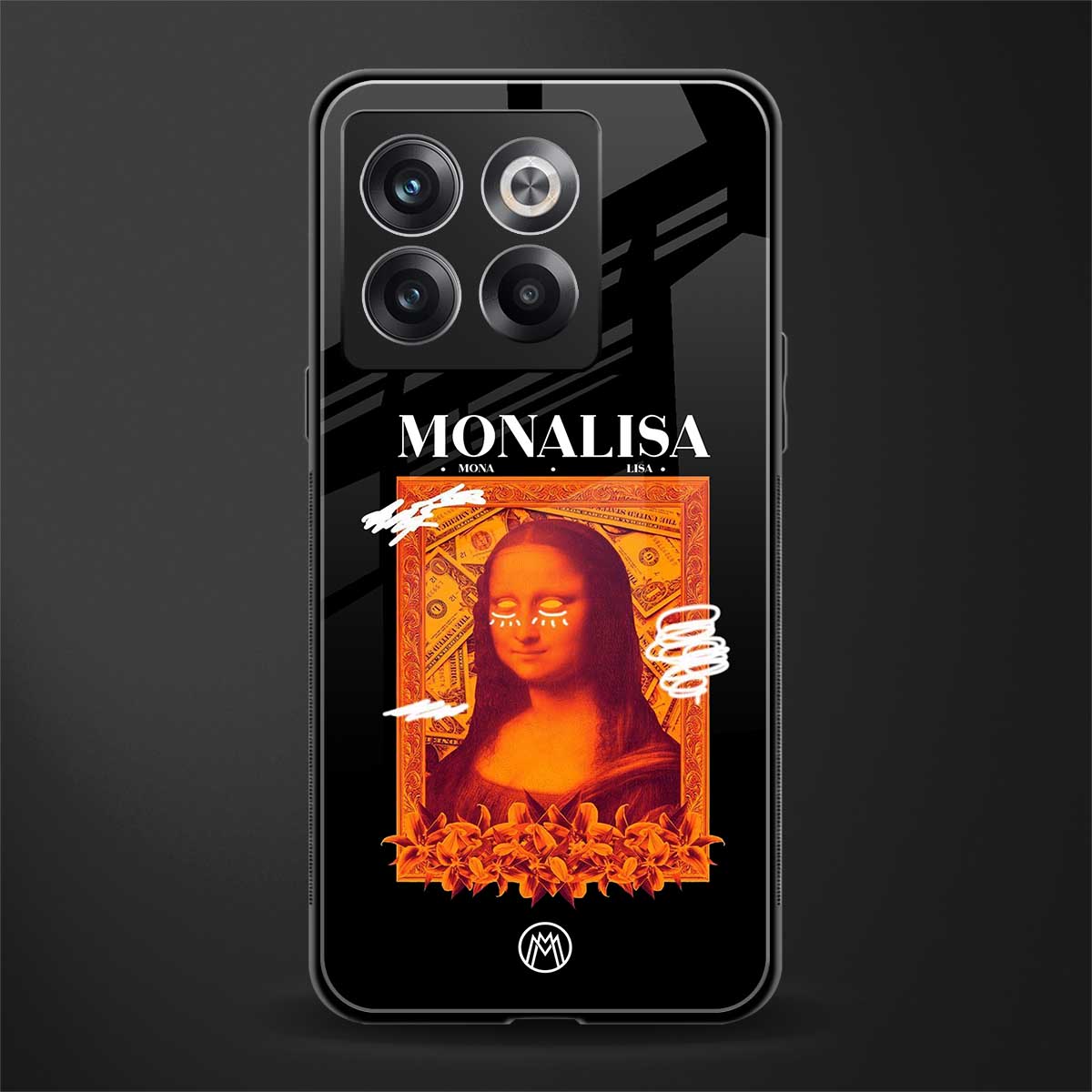 sassy mona lisa back phone cover | glass case for oneplus 10t