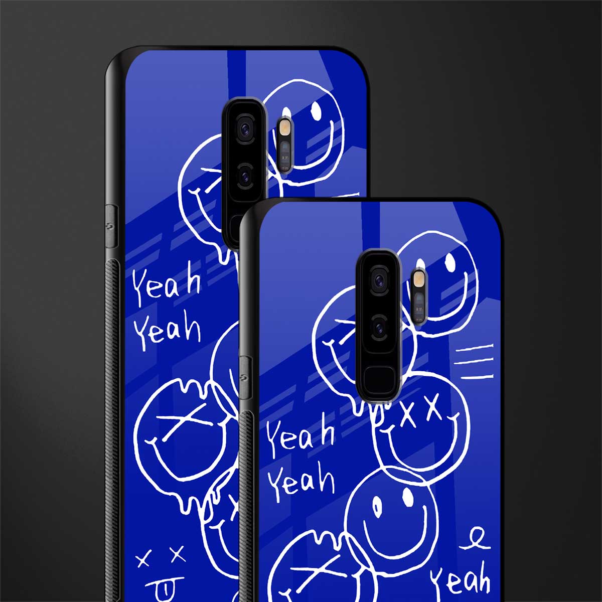sassy smiley faces glass case for samsung galaxy s9 plus image-2