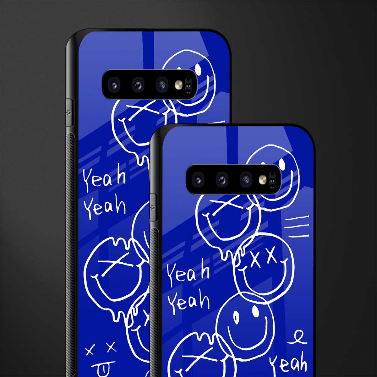 sassy smiley faces glass case for samsung galaxy s10 plus image-2