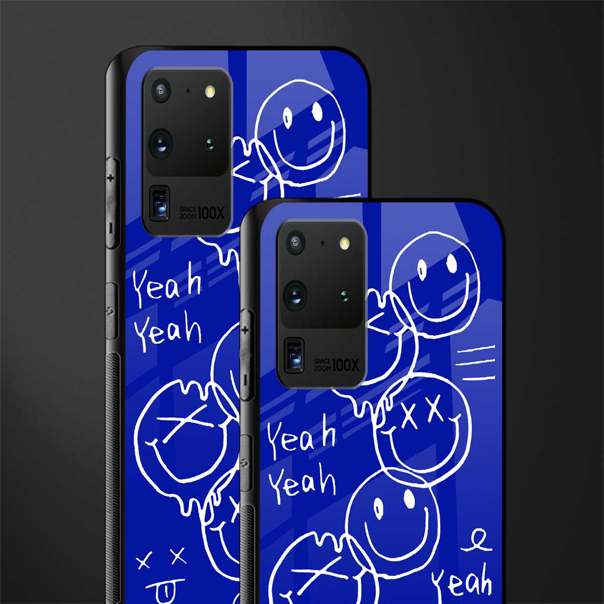 sassy smiley faces glass case for samsung galaxy s20 ultra image-2