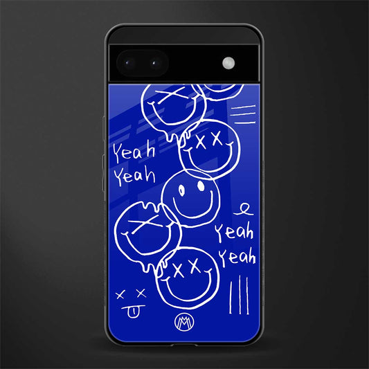 sassy smiley faces back phone cover | glass case for google pixel 6a