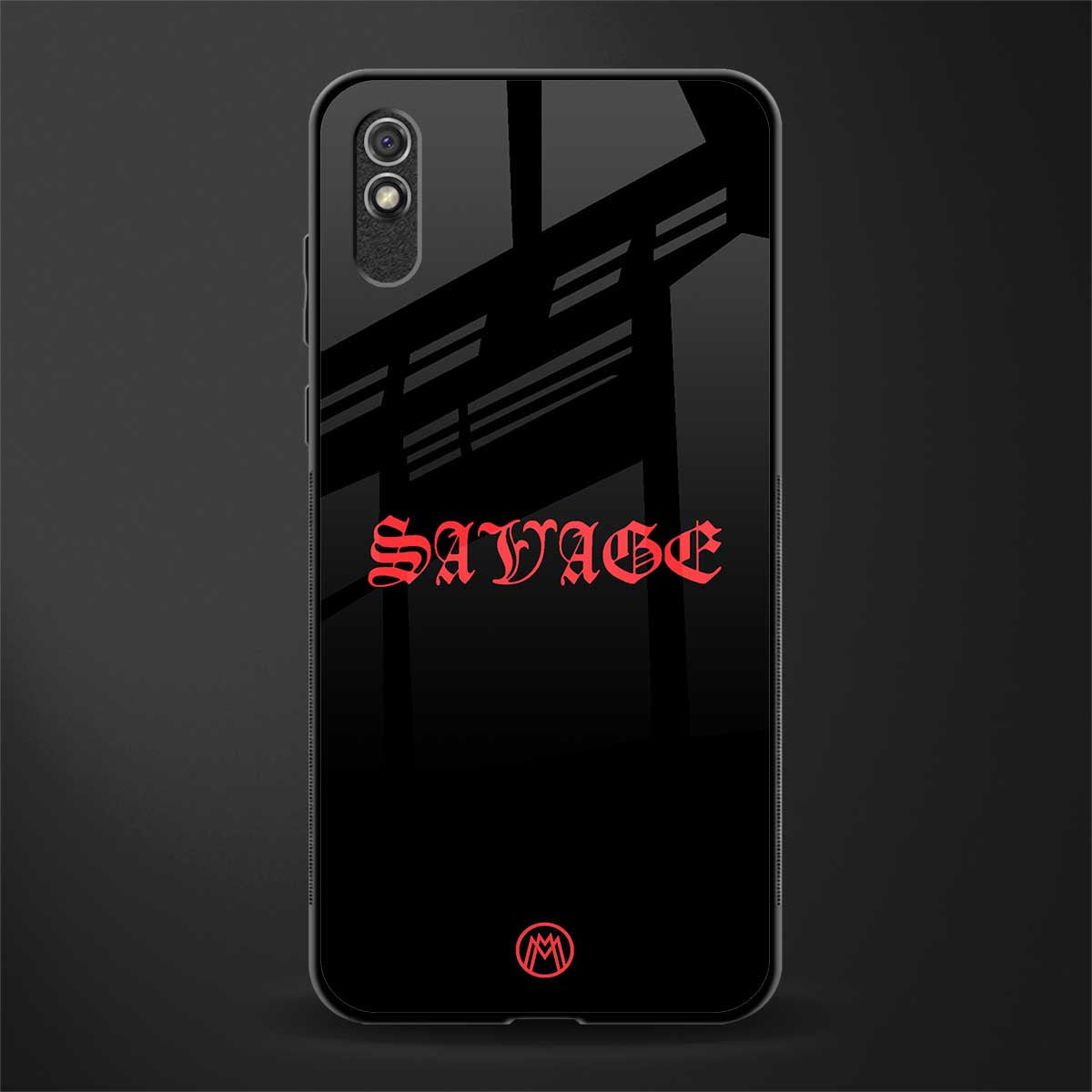 savage glass case for redmi 9i image