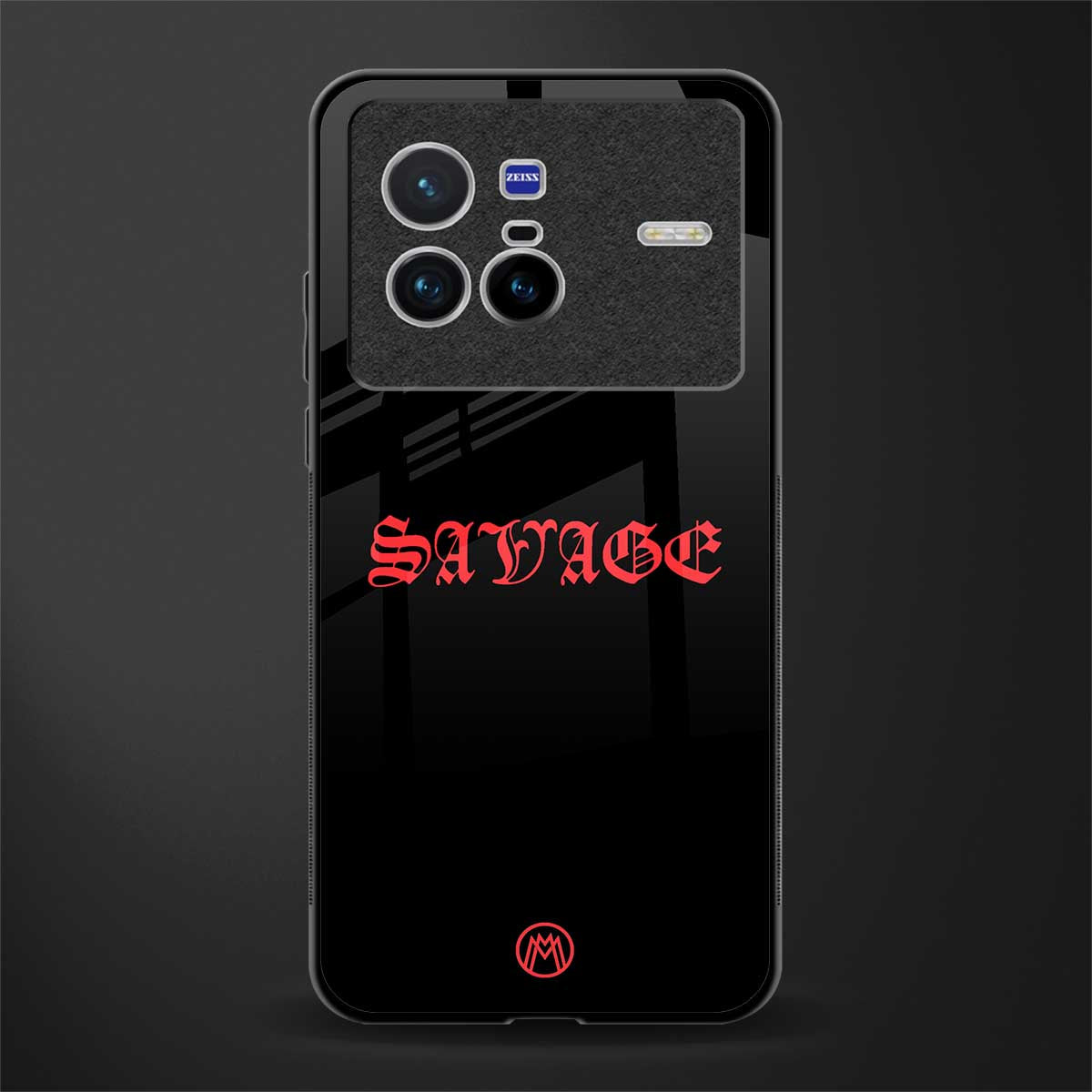 savage glass case for vivo x80 image