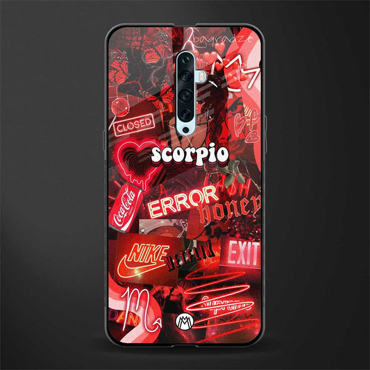 scorpio aesthetic collage glass case for oppo reno 2f image