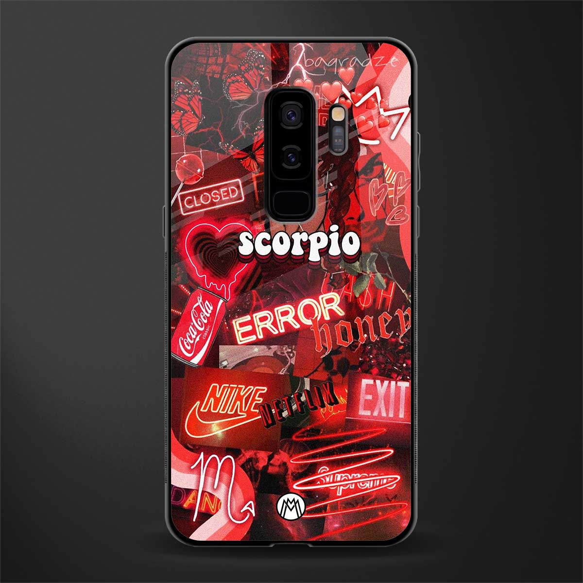 scorpio aesthetic collage glass case for samsung galaxy s9 plus image