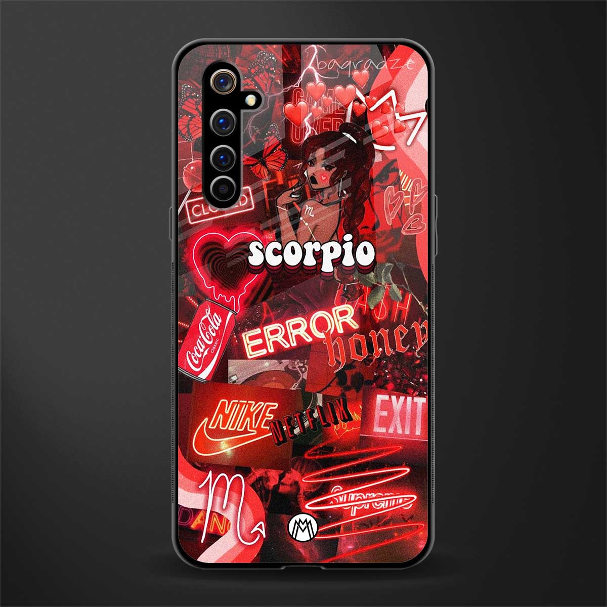 scorpio aesthetic collage glass case for realme x50 pro image