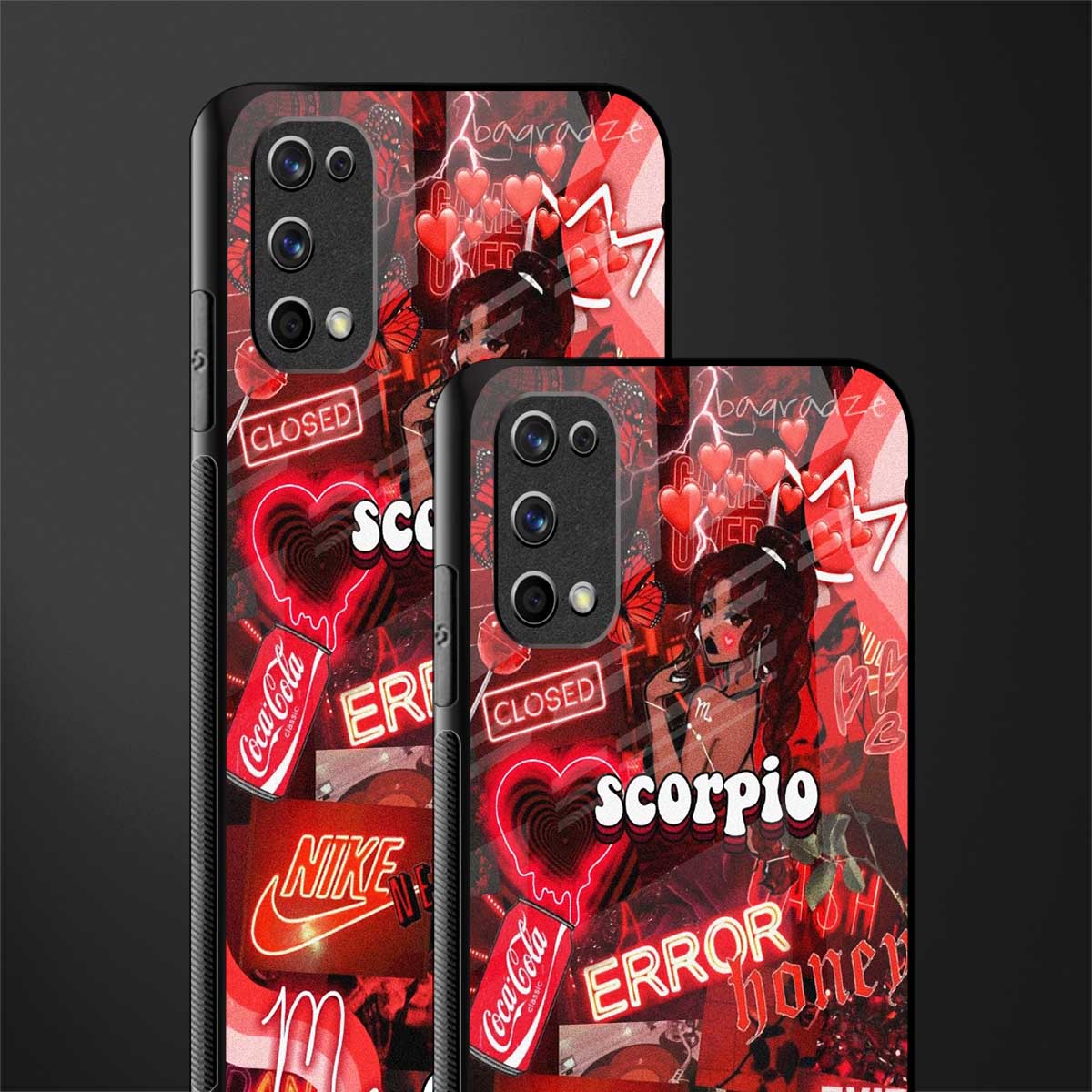 scorpio aesthetic collage glass case for realme 7 pro image-2