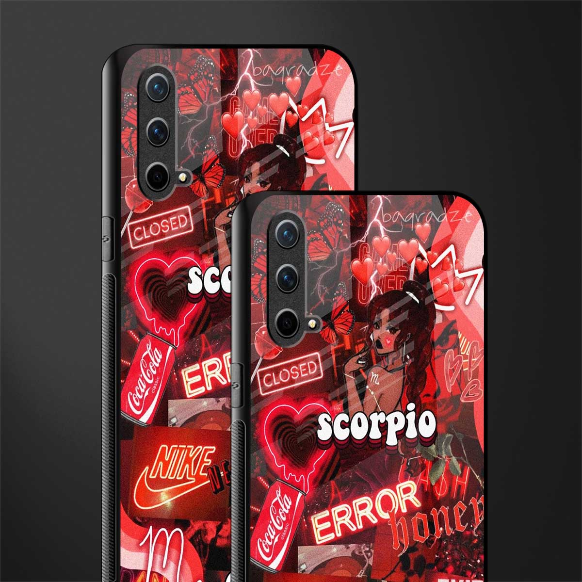 scorpio aesthetic collage glass case for oneplus nord ce 5g image-2