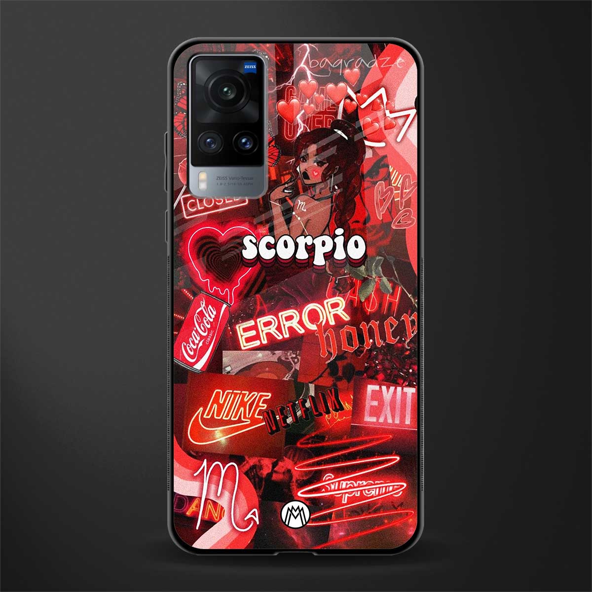 scorpio aesthetic collage glass case for vivo x60 image