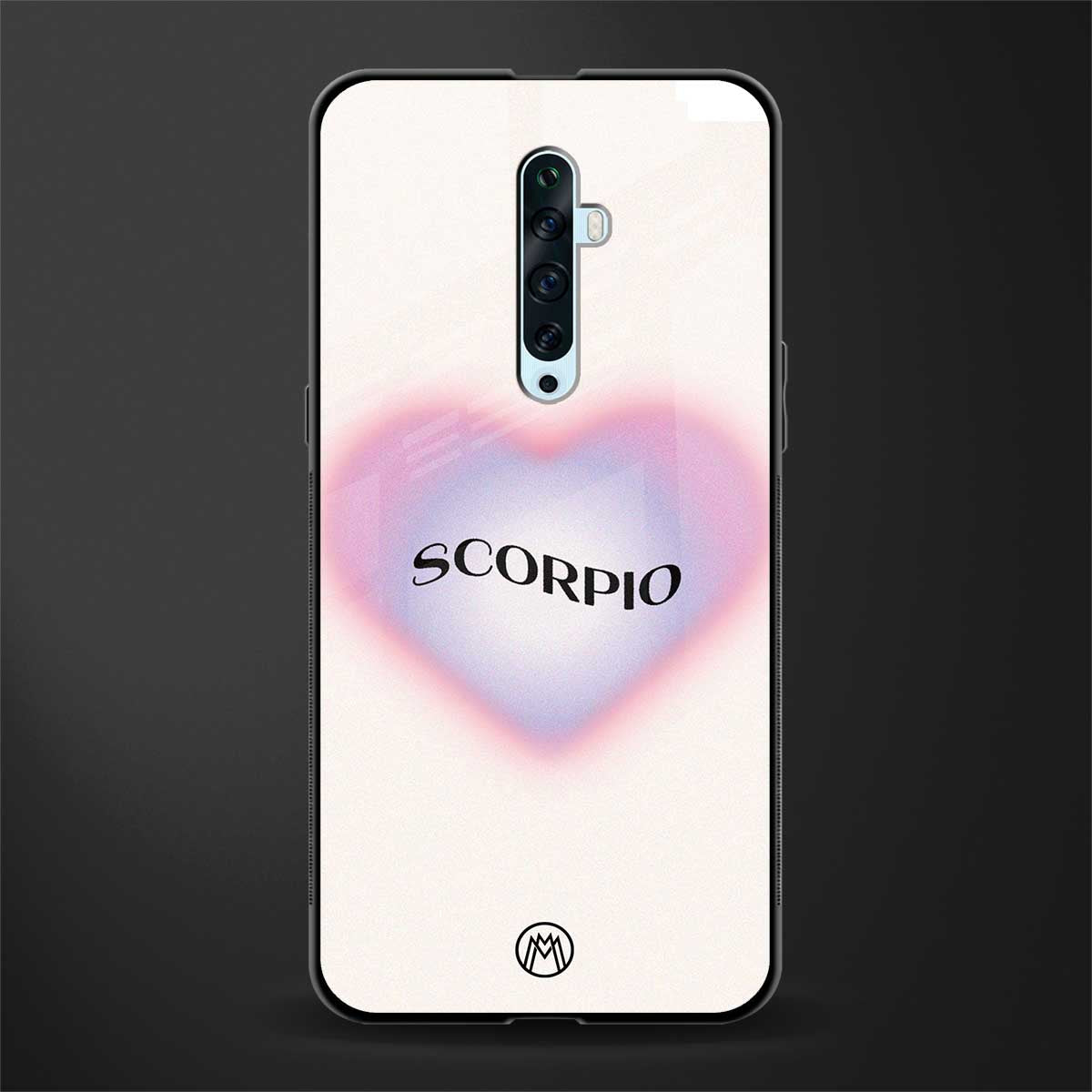 scorpio minimalistic glass case for oppo reno 2f image
