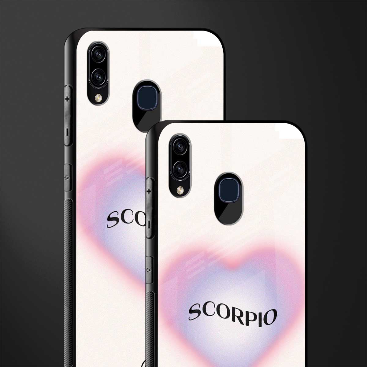 scorpio minimalistic glass case for samsung galaxy a30 image-2