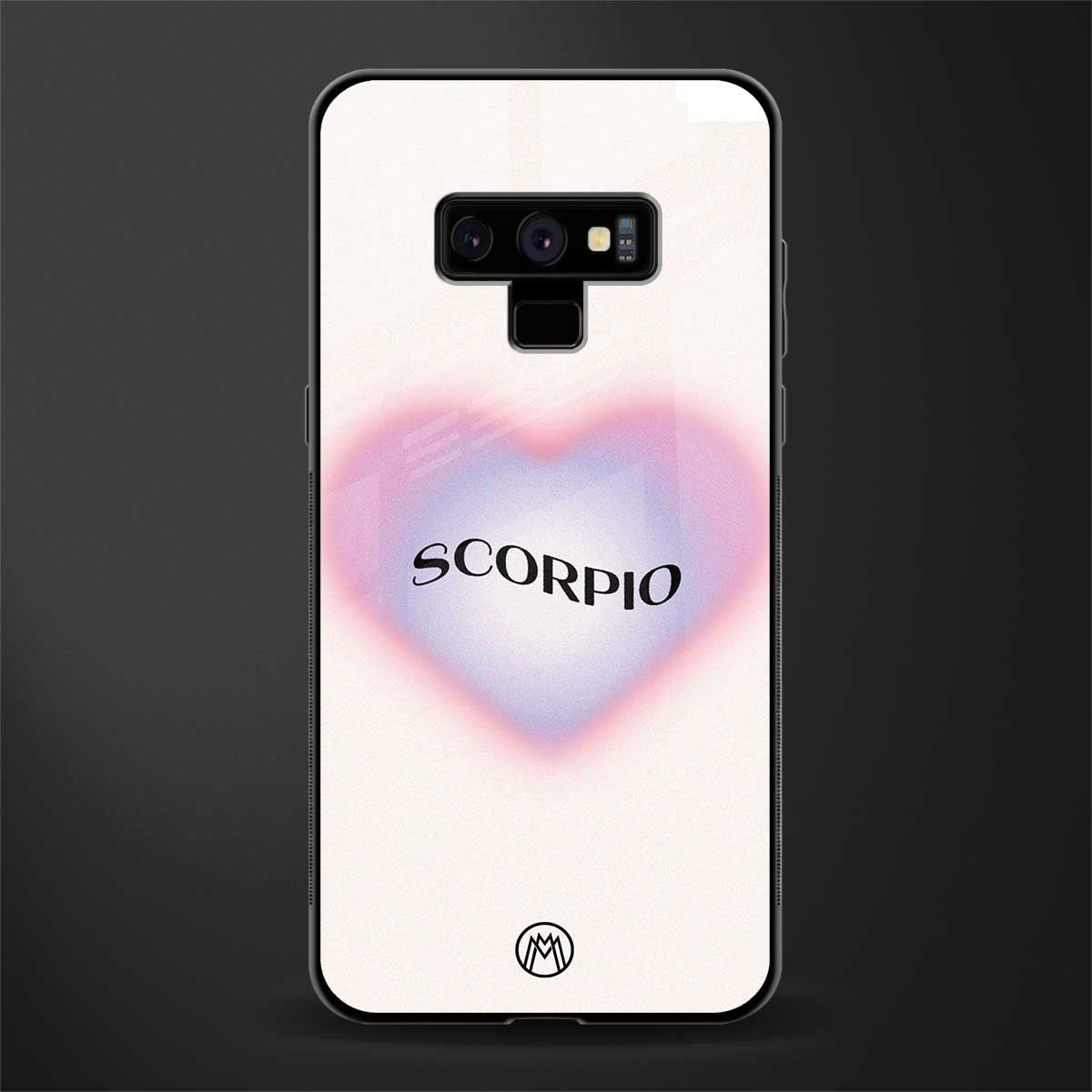 scorpio minimalistic glass case for samsung galaxy note 9 image