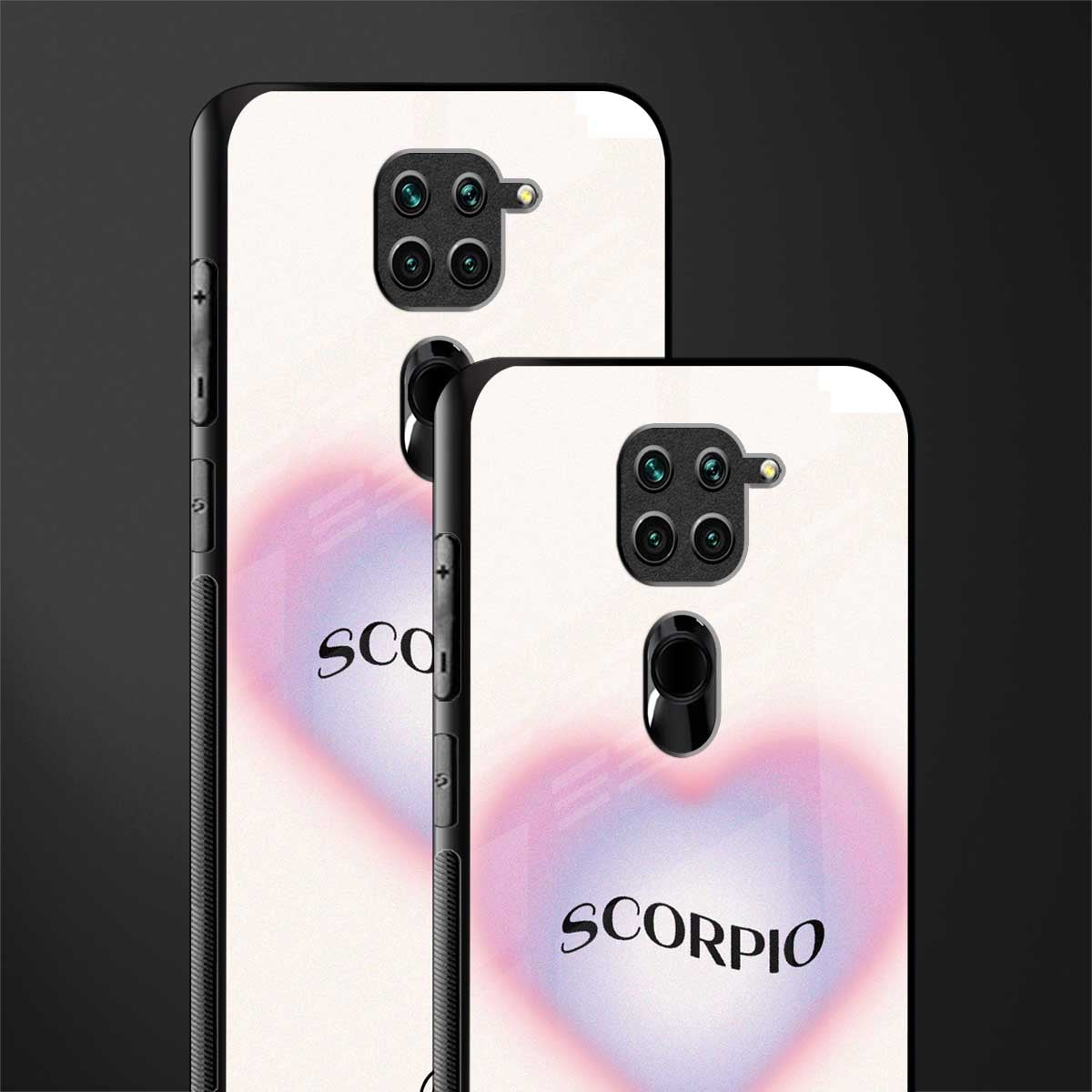 scorpio minimalistic glass case for redmi note 9 image-2