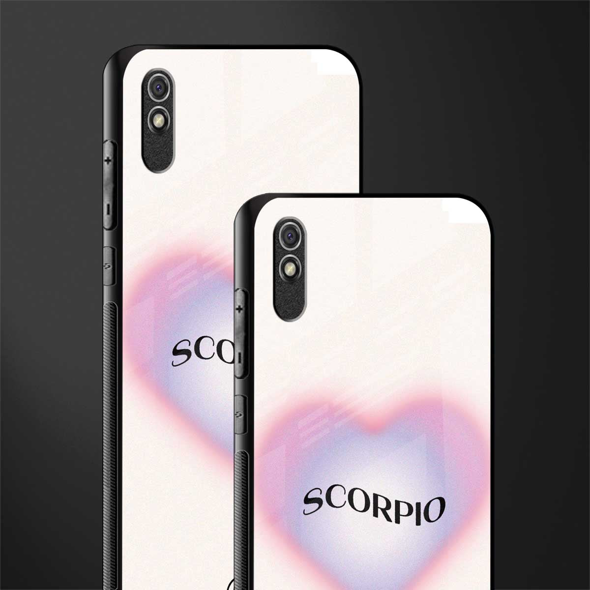 scorpio minimalistic glass case for redmi 9a image-2