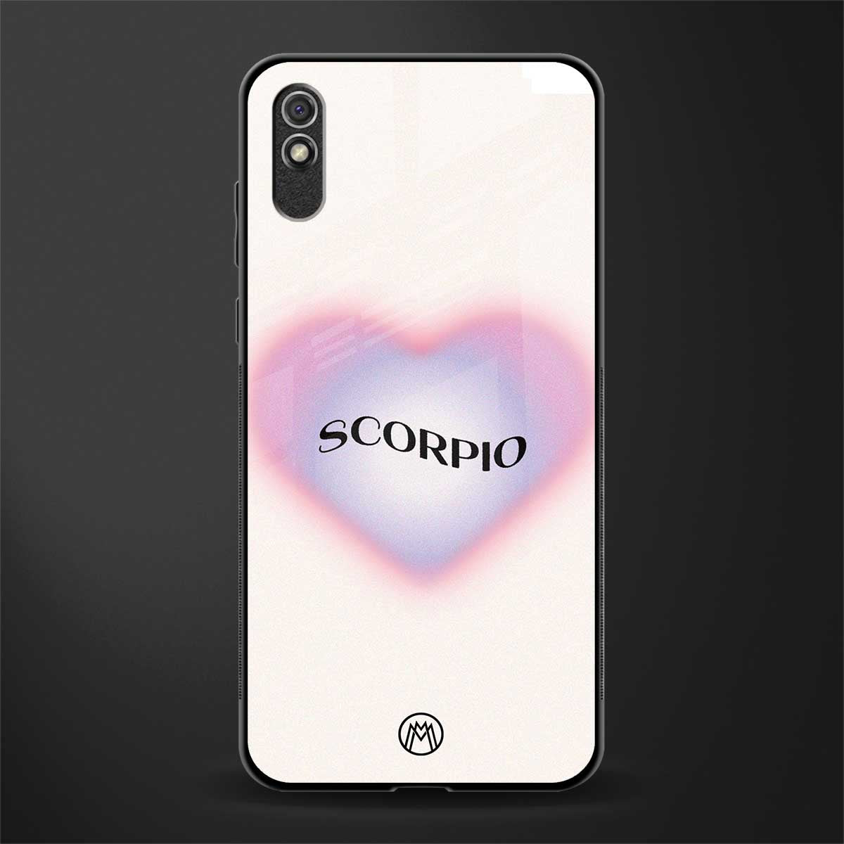 scorpio minimalistic glass case for redmi 9a image