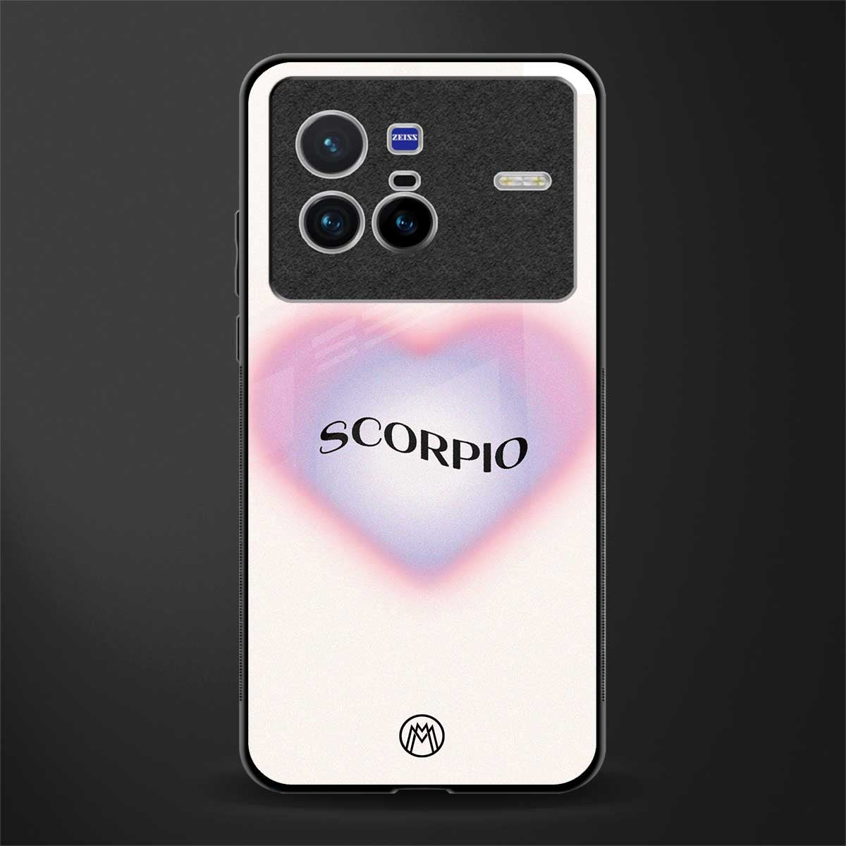 scorpio minimalistic glass case for vivo x80 image