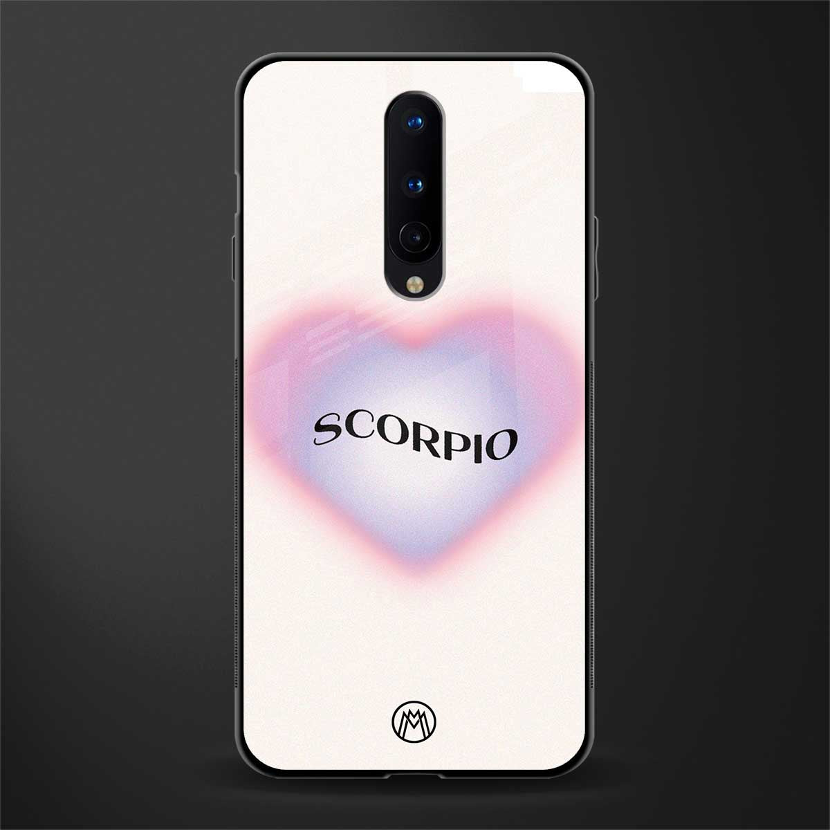 scorpio minimalistic glass case for oneplus 8 image